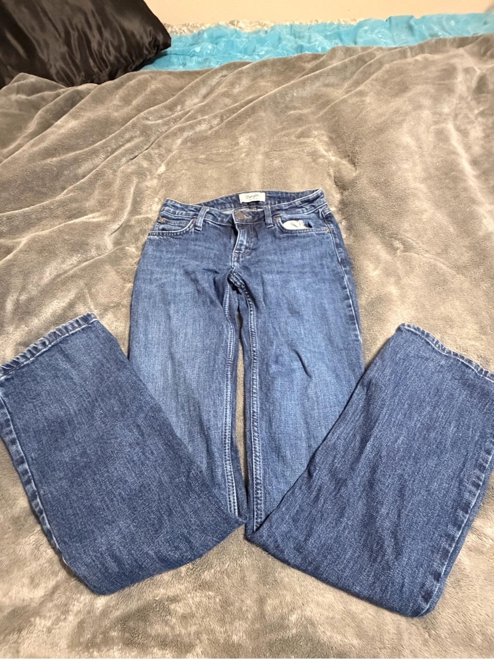 Wrangler Women's Dark Blue Flare Jeans